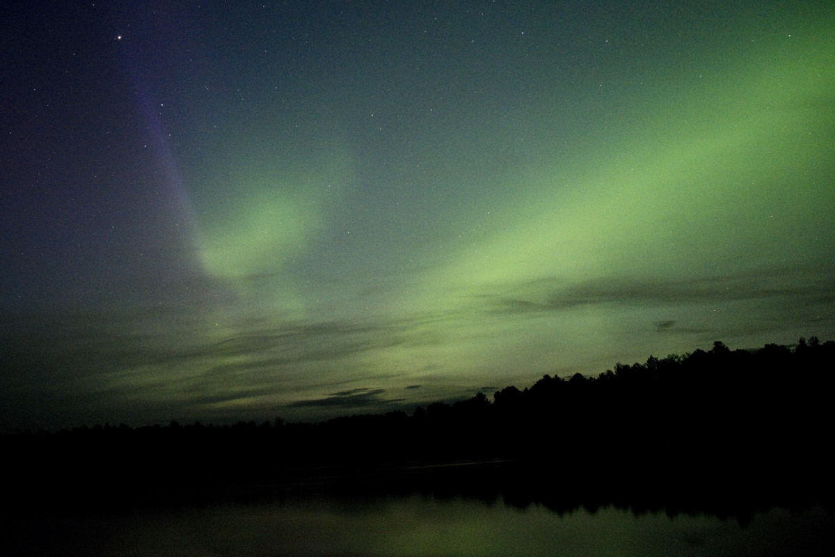 Sept. 7, 2017 A spectacular display of diffuse green light.
