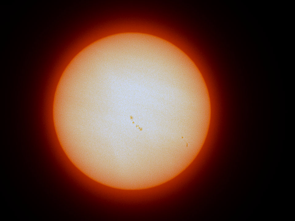 April 1, 2017      A solar filter is fun when there are sunspots. 