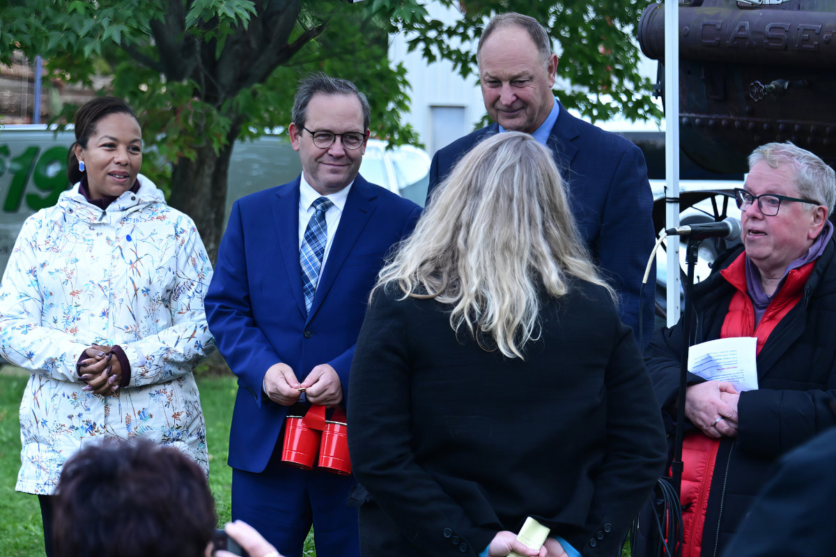 Kirsten Mercer, Lawyer hired by EVA receives her medal.