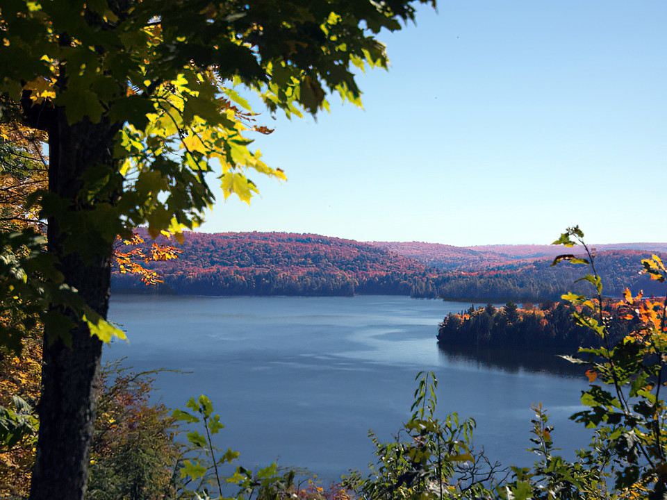 The view of Smoke Lake from the Hardwood lookout is hard to beat.