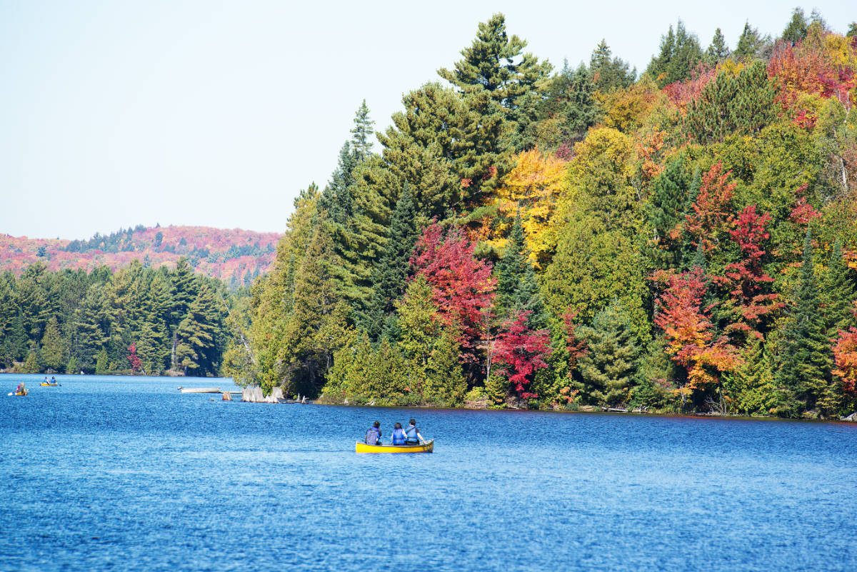 Paddlers on Canoe Lake