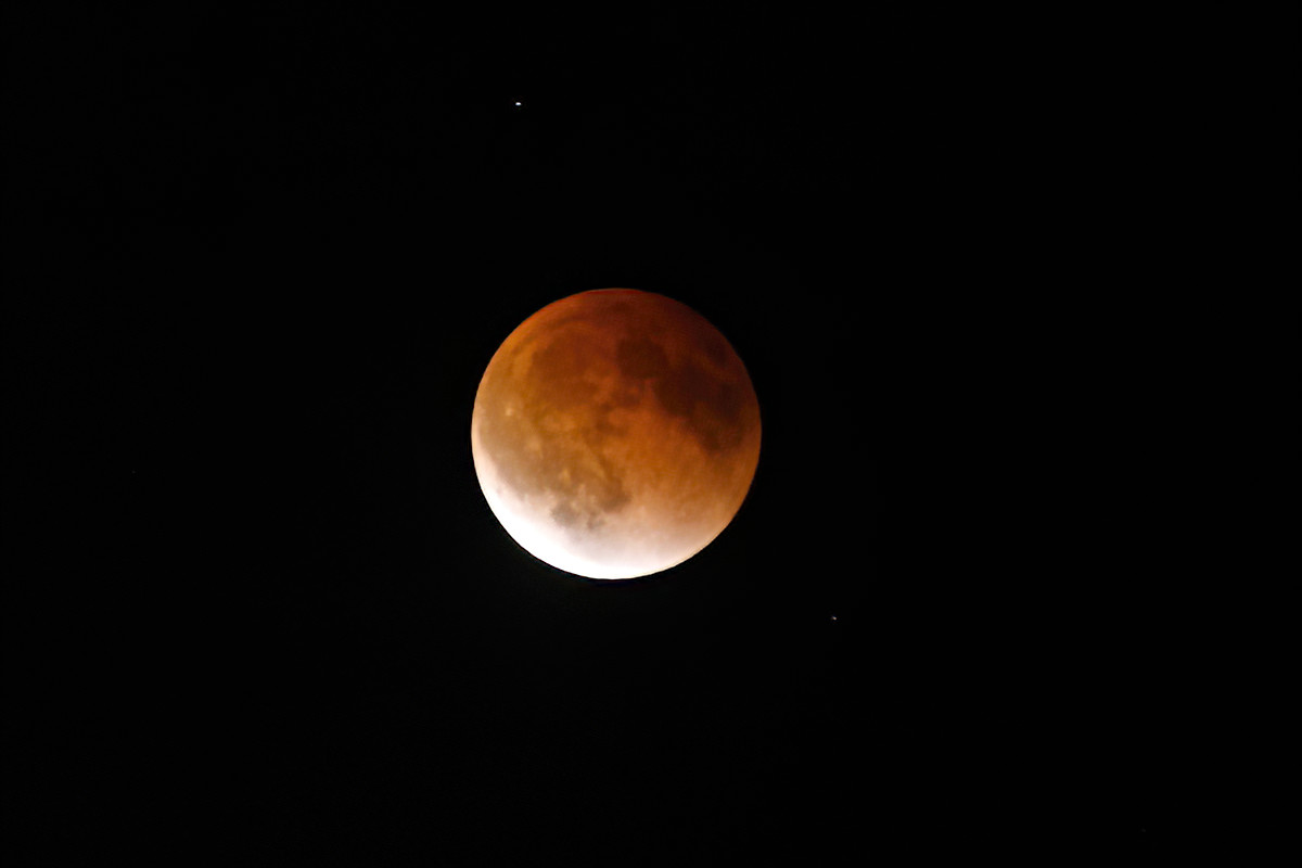 It seems very bright compared to the full umbra, but we're only seeing the penumbra again.